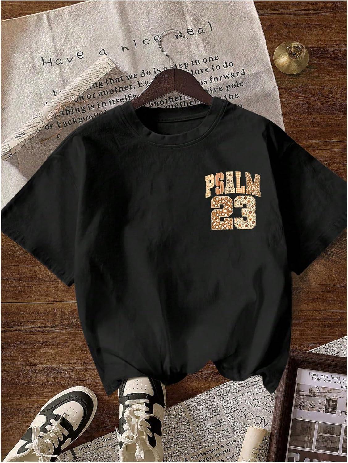 imageFloerns Womens Number Jersey Shirts Short Sleeve Floral Crewneck Y2k Graphic TeesBlack